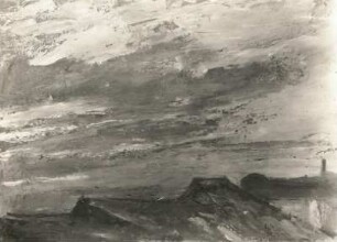 Blick vom Atelier (Wolkenstudie)
