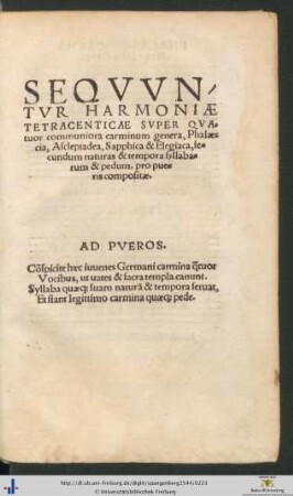 Harmoniæ Tetracenticae