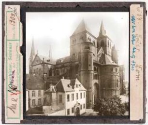 Trier, Dom: Westfassade vor 1900 (Stoedtner-Nr. 2037)