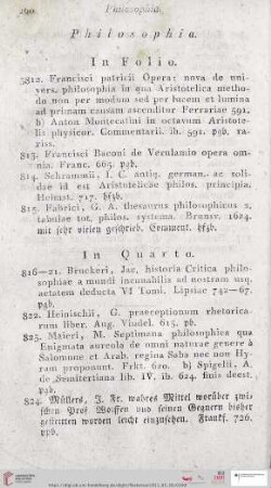 Philosophia (Nr. 3812 - 3945)