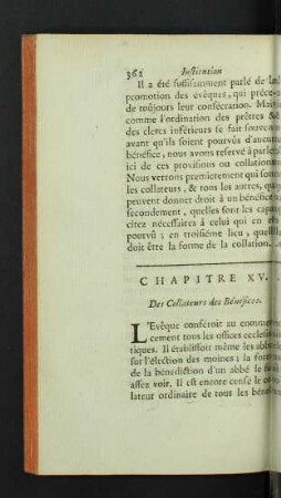 Chapitre XV. Des Collateurs des Bénéfices.