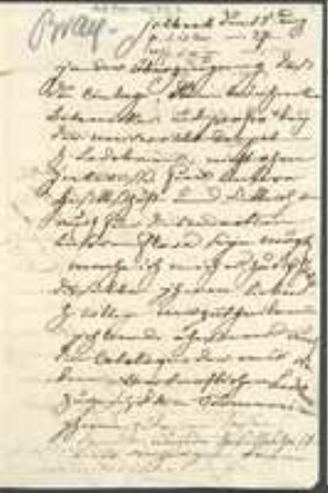 Brief von François Gabriel von Bray an Christian Heinrich Oppermann