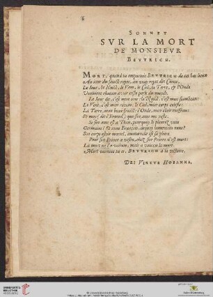 Sonnet Svr La Mort