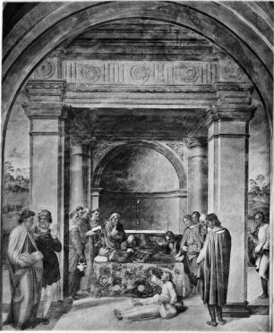 Szenen aus dem Leben des heiligen Filippo Benizzi — Der Tod des Heiligen