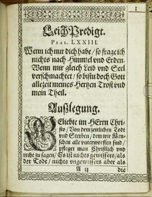LeichPredigt.