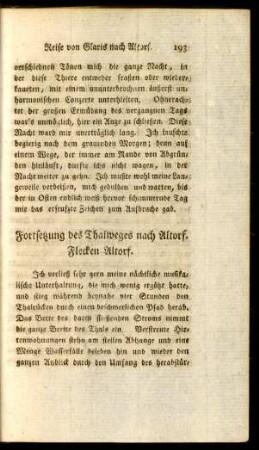 Fortsetzung des Thalweges nach Altorf. Flecken Altorf