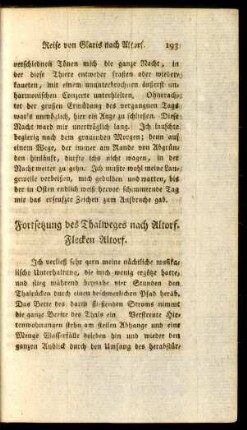 Fortsetzung des Thalweges nach Altorf. Flecken Altorf
