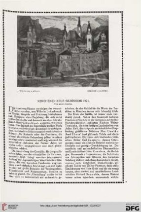 Münchener neue Sezession 1921