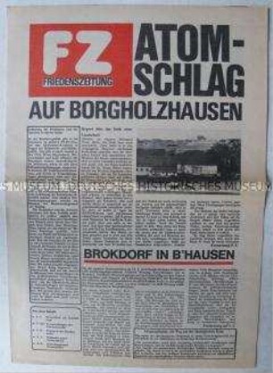 Sonderdruck der Friedensbewegung über US-Atomwaffen in der Bundesrepublik - Sachkonvolut
