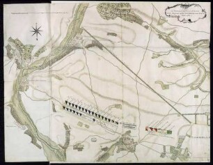 "Lager des Herzoglichen Corps d'Armée in der Gegend von Ludwigsburg und Osweil Anno 1762" [aus dem Sammelband mit eingeklebten Karten des Herzoglich Württembergischen Corps des Guides über Lager während des Feldzugs gegen Preußen 1760 sowie Feldlager bei Ludwigsburg 1762 - 1763]