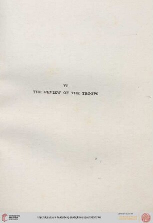 6. The Review of the Troops