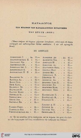Katalogos tōn katabalontōn syndromēn tou etous 1893 (1)