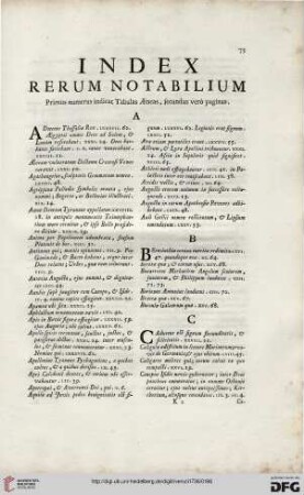 Index rerum notabilium