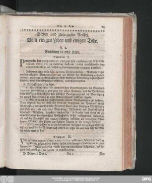Sieben und zwanzigster Artikel. Vom ewigen Leben und ewigen Tode.