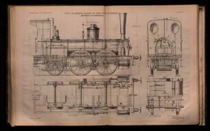 Leichte zwei gekuppelte Locomotive mit Tender für die normalspurigen jütländischen Secundärbahnen.