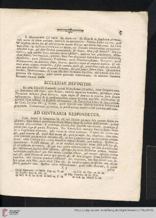 Ecclesiae Definitio