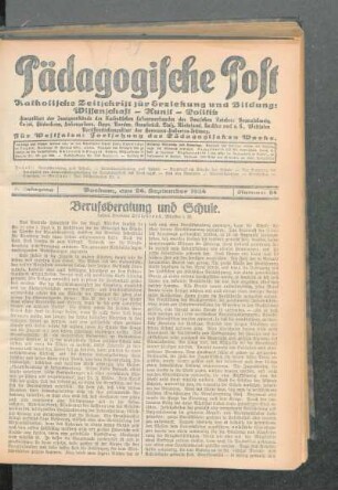 Berufsberatung und Schule