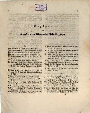 Kunst- und Gewerbeblatt des Polytechnischen Vereins für das Königreich Bayern. 46 = Bd. 38. 1860