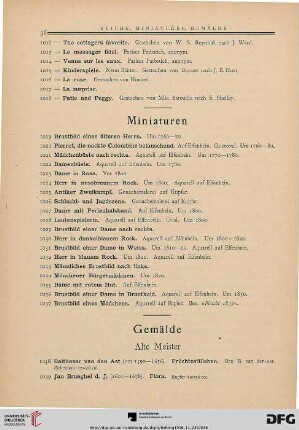 Miniaturen (Nr. 1019-1037)