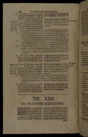 Tit XXII. De Processu Executivio.