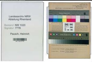 Entnazifizierung Heinrich Pausch , geb. 20.12.1907 (Ingenieur)