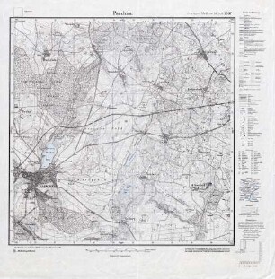 2537 Parchim, Meßtischblatt (4 cm - Karte)