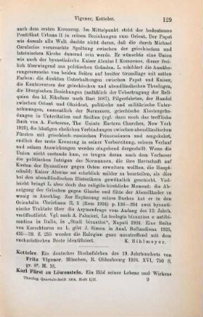 129-132 [Rezension] Vigener, Fritz, Ketteler