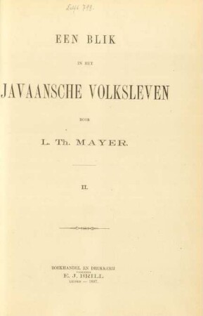 2: Een blik in het Javaansche volksleven