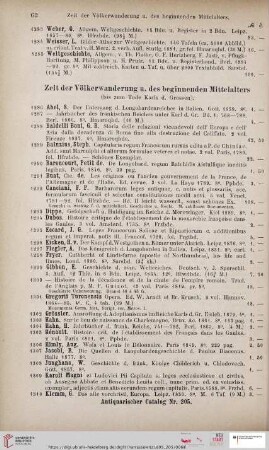 Zeit der Völkerwanderung u. des beginnenden MIttelalters (Nr. 1286 - 1336)