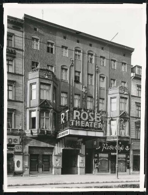 Rose Theater (auch: Ostend Theater, auch: Carl-Weiß-Theater), Berlin: Ansicht von Norden