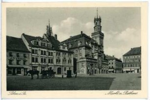 Löbau. Markt - Rathaus