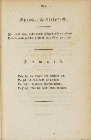 Spruch, Widerspruch.