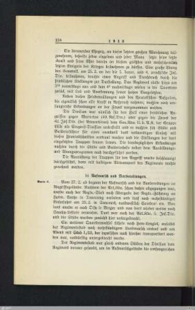 b) Aufmarsch und Vorbereitungen