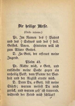 Meß- und Gebetbuch in großem Druck : Auswahl und dem "Missale," dem "Vesperale" und dem "Chor-" und "Meßbuch" von Wilhelm Karl Reischl