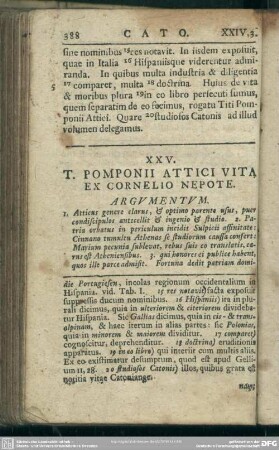 XXV. T. Pomponii Attici Vita Ex Cornelio Nepote