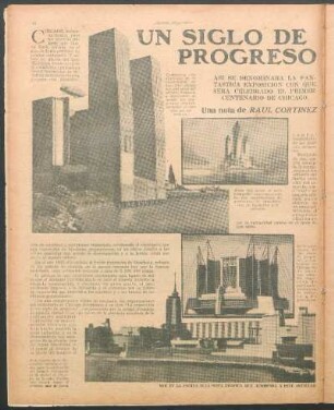 Un siglo de progreso : Una nota de Raúl Cortínez