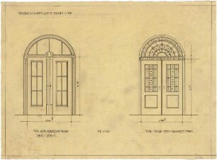 Billing, Hermann; Karlsruhe, Moltkestr. 33 / Weberstr.; Villa Hauptmann Bahls (Villa Billing) - Türen (Ansichten)