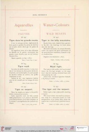 Aquarelles & Lavis (Nr. 893 - 1857)