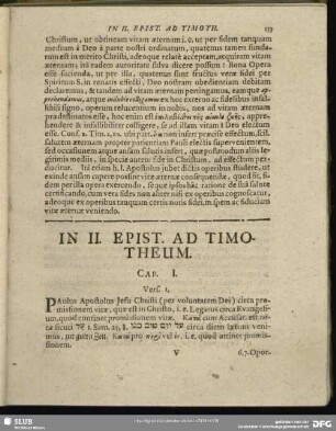 In II. Epist. Ad Timotheum