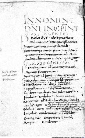 Breves glossae in Biblia utriusque Testamenti et in praefationes Hieronymi - BSB Clm 14434