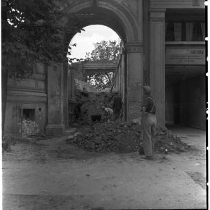 Negativ: Trümmer, Schöneberg, 1950