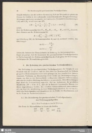 4. Die Bedeutung des gravimetrischen Vertikalgradienten