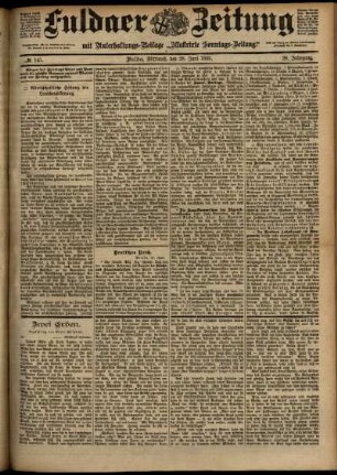 Ausgabe vom Mittwoch, den 28. Juni 1899.