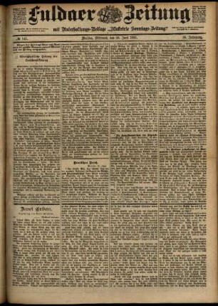 Ausgabe vom Mittwoch, den 28. Juni 1899.
