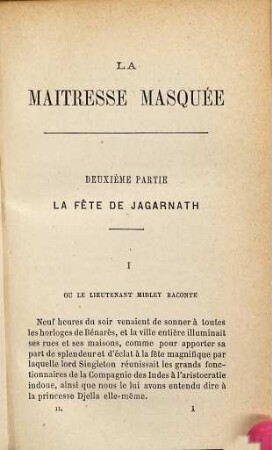 La maitresse masquée, 2
