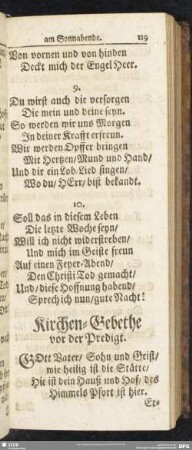 Kirchen-Gebethe