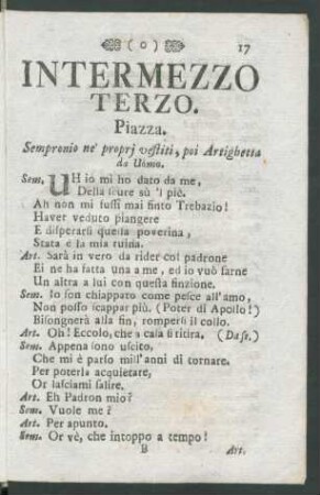Intermezzo Terzo