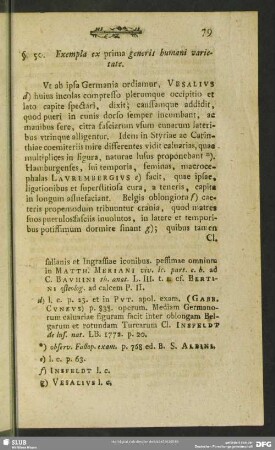 §. 50. Exempla ex prima generis humani varietate