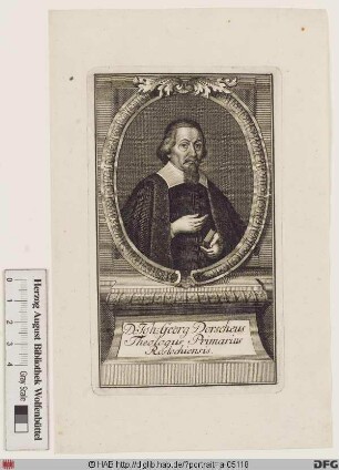 Bildnis Johann Georg Dorsch (lat. Dorscheus od. Dorschaeus)