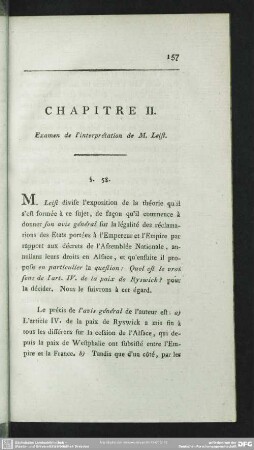 Chapitre II. Examen de l'interprétation de M. Leist